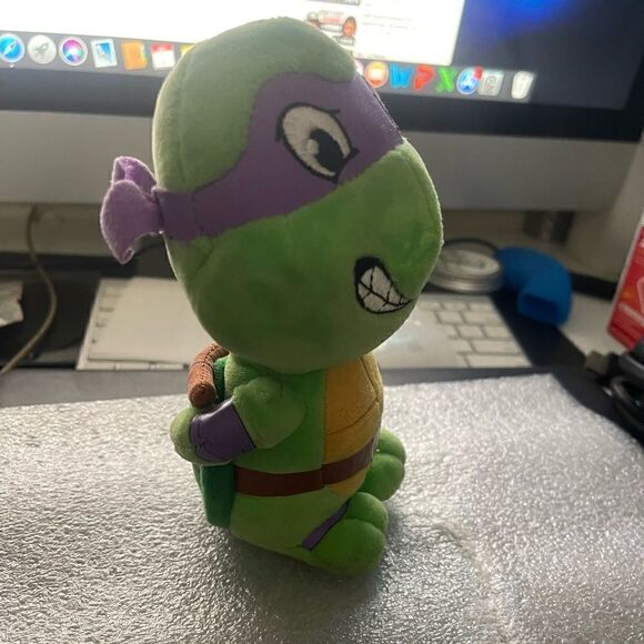 Ty Beanie Baby 6" TMNT Teenage Mutant Ninja Turtles Donatello Plush Toy - Picture 3 of 4
